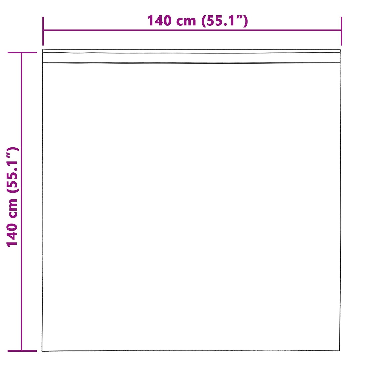 vidaXL Verdunkelungsvorhänge 2 pcs Creme 140 x 140 cm Samt
