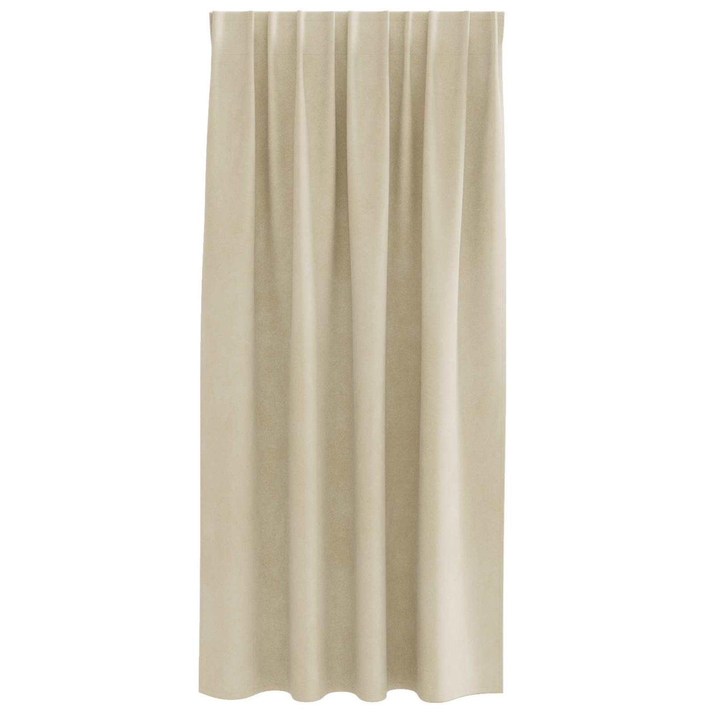 vidaXL Verdunkelungsvorhänge 2 pcs Creme 140 x 175 cm Samt