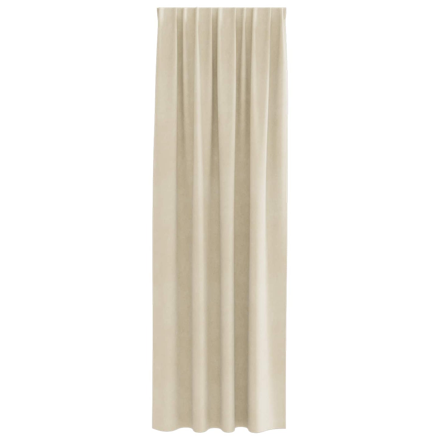 vidaXL Verdunkelungsvorhänge 2 pcs Creme 140 x 260 cm Samt