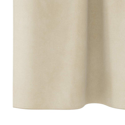 vidaXL Verdunkelungsvorhänge 2 pcs Creme 140 x 260 cm Samt