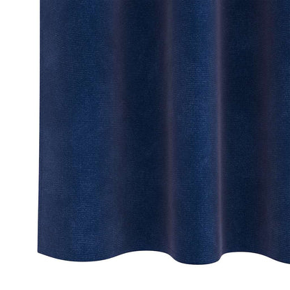 vidaXL Verdunkelungsvorhänge 2 pcs Dunkelblau 140 x 140 cm Samt