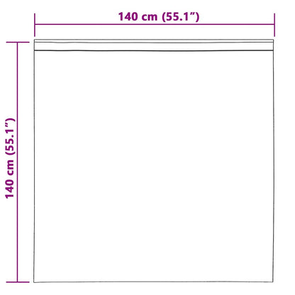 vidaXL Verdunkelungsvorhänge 2 pcs Dunkelblau 140 x 140 cm Samt