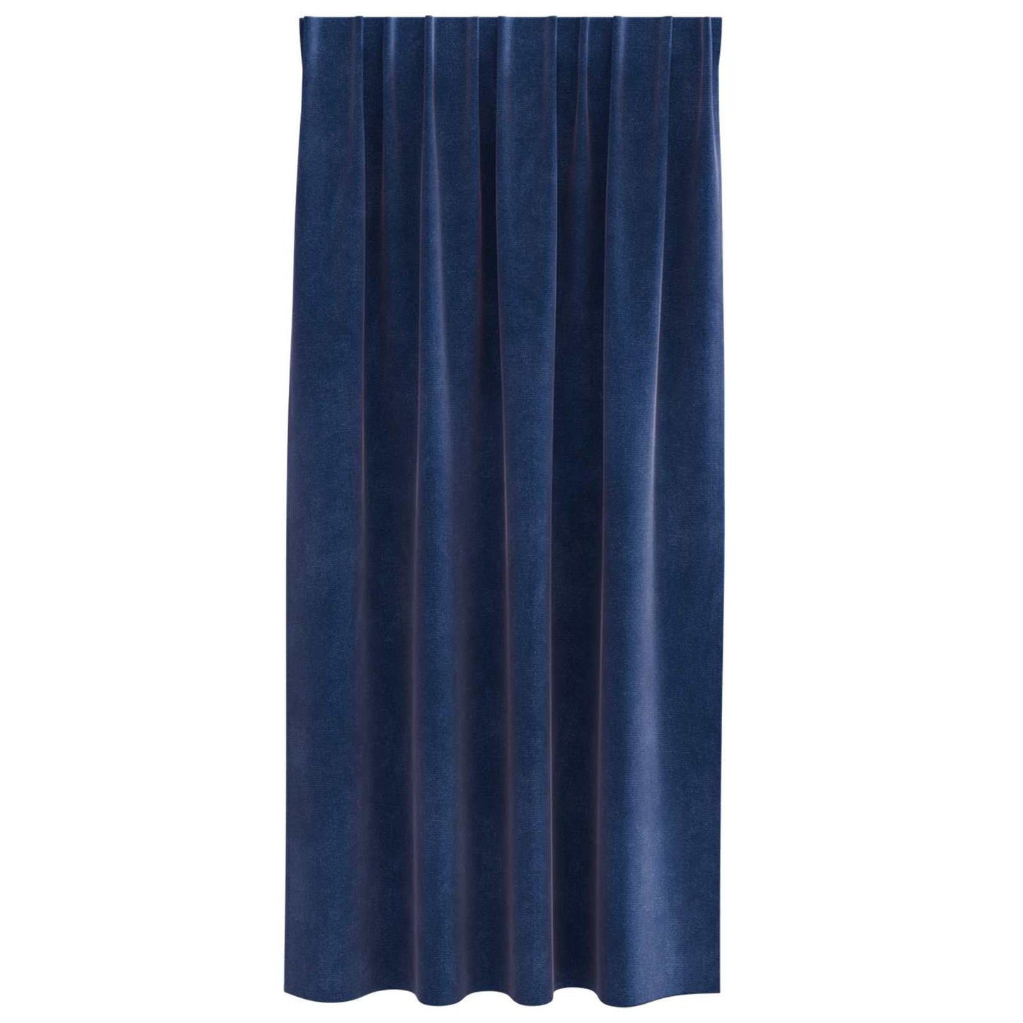 vidaXL Verdunkelungsvorhänge 2 pcs Dunkelblau 140 x 175 cm Samt
