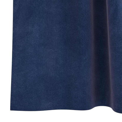 vidaXL Verdunkelungsvorhänge 2 pcs Dunkelblau 140 x 245 cm Samt