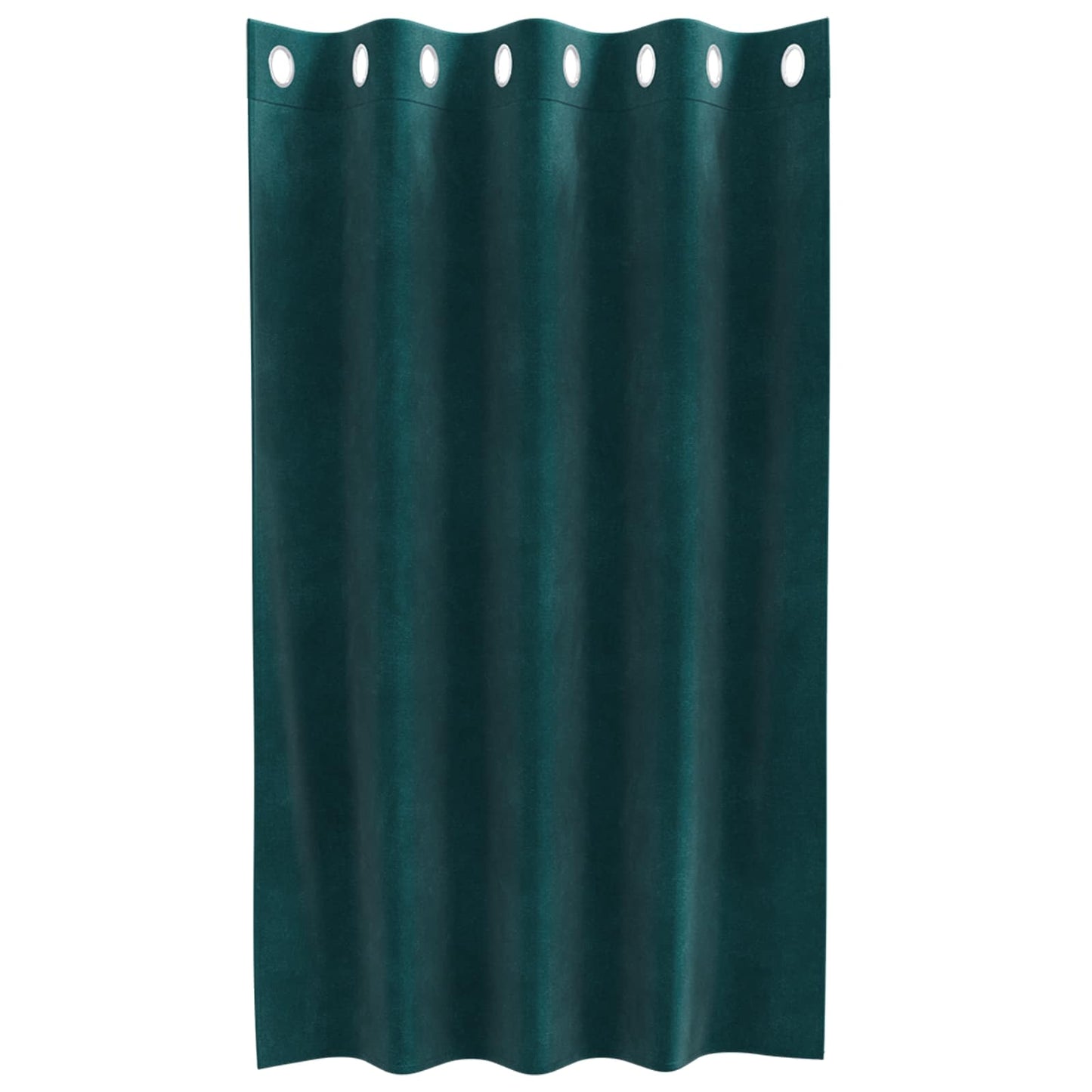 vidaXL Verdunkelungsvorhänge 2 pcs Dunkelgrün 140 x 140 cm Samt