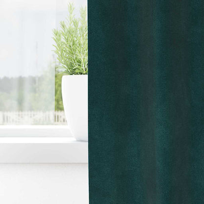 vidaXL Verdunkelungsvorhänge 2 pcs Dunkelgrün 140 x 225 cm Samt