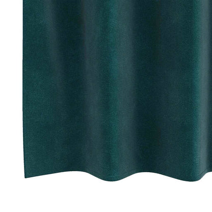 vidaXL Verdunkelungsvorhänge 2 pcs Dunkelgrün 140 x 260 cm Samt
