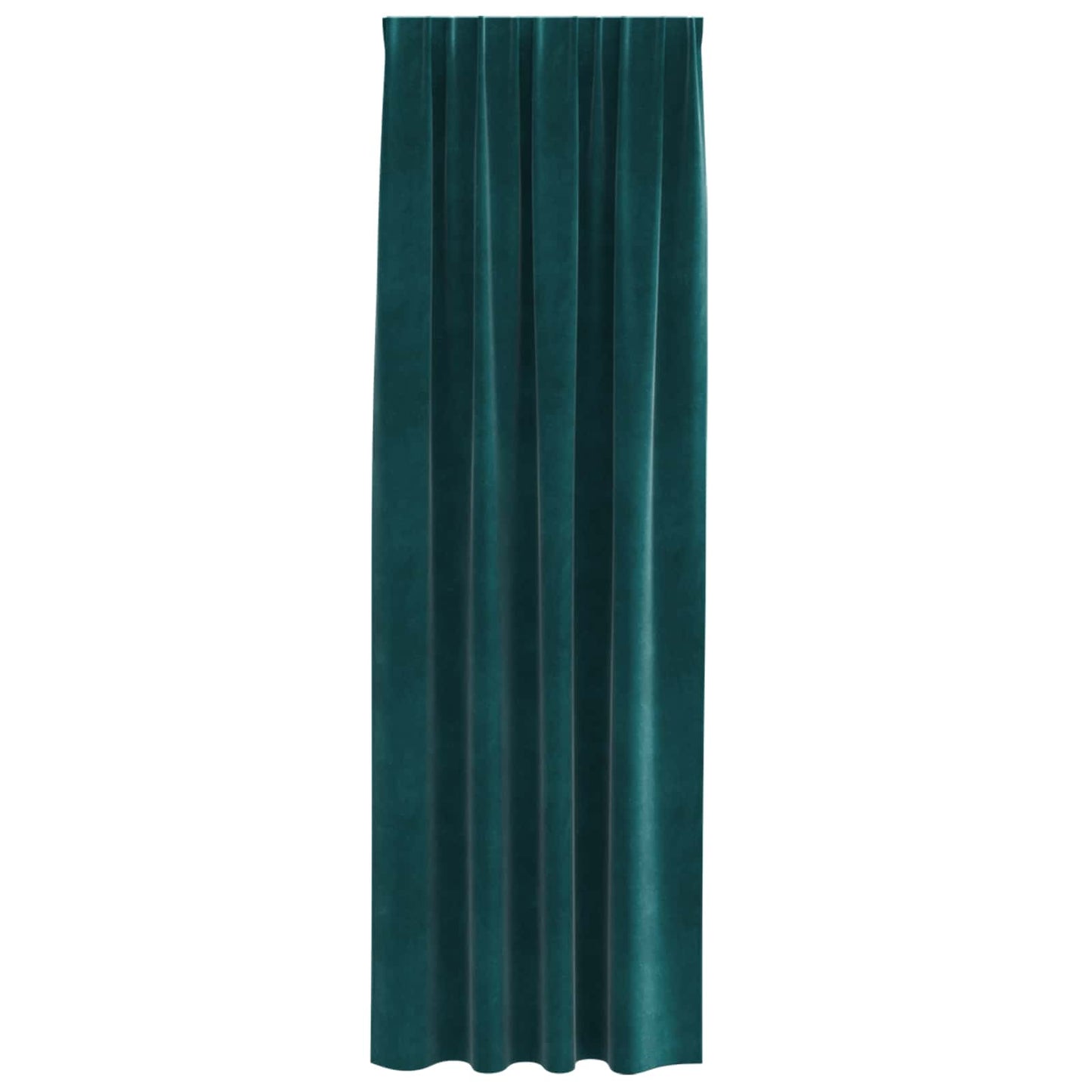 vidaXL Verdunkelungsvorhänge 2 pcs Dunkelgrün 140 x 260 cm Samt