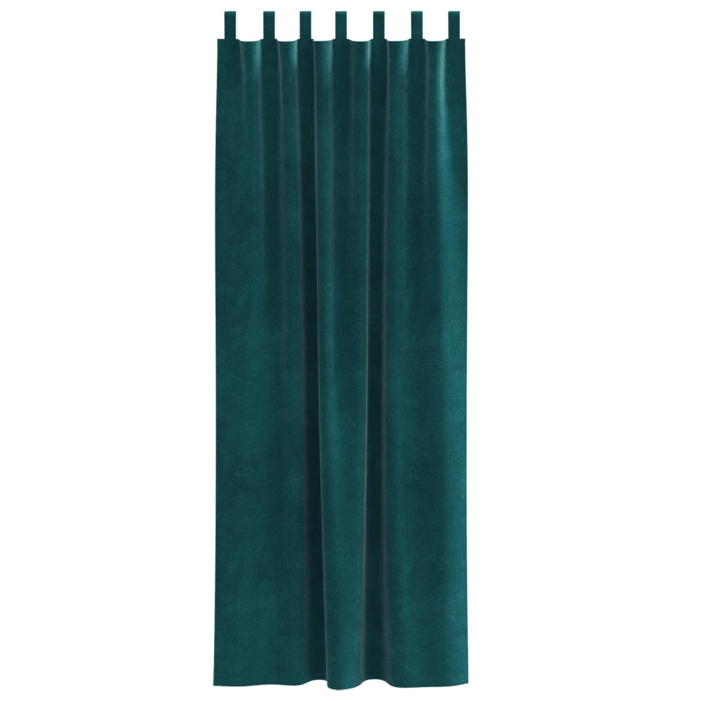 vidaXL Verdunkelungsvorhänge 2 pcs Dunkelgrün 140 x 245 cm Samt