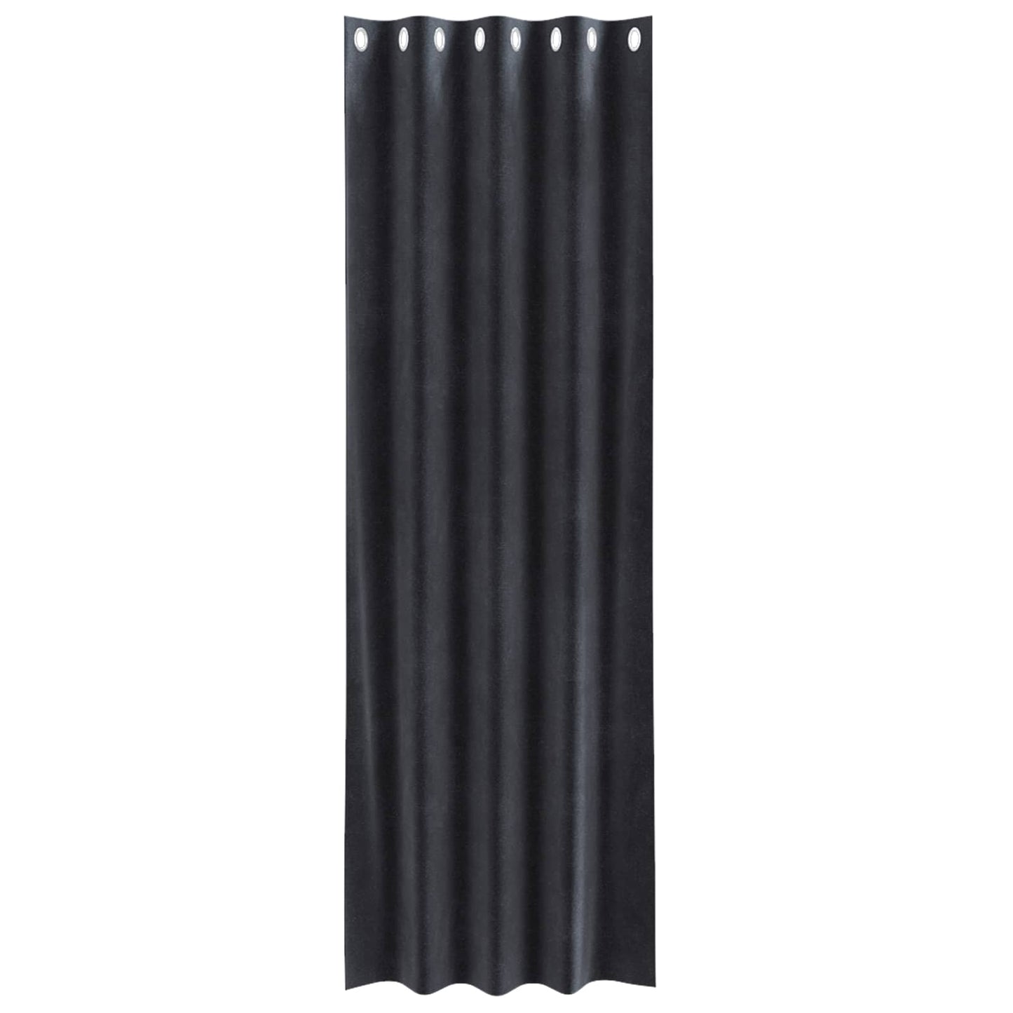 vidaXL Verdunkelungsvorhänge 2 pcs Dunkelgrau 140 x 245 cm Samt