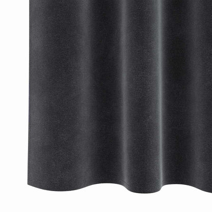 vidaXL Rideaux occultants 2 pcs Gris foncé 140 x 245 cm Velours