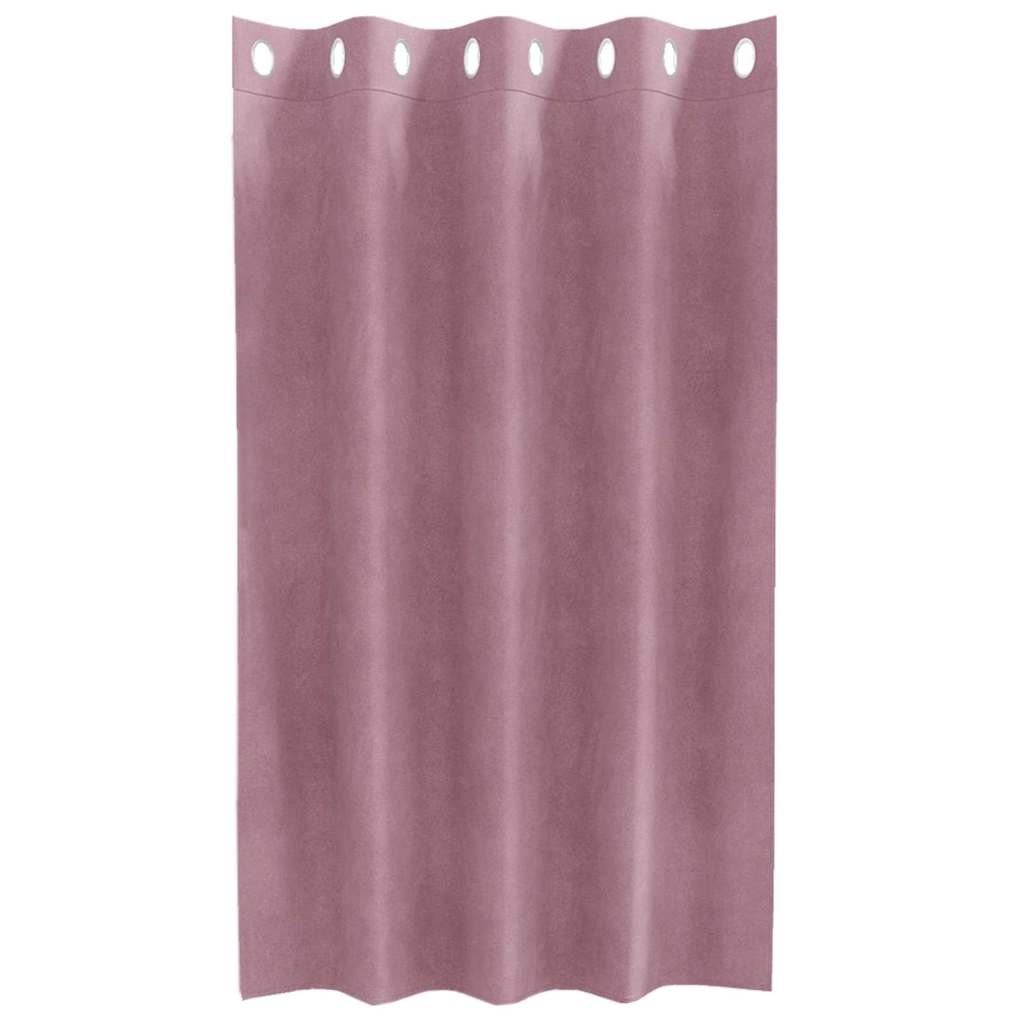 vidaXL Rideaux occultants 2 pcs Rose foncé 140 x 140 cm Velours