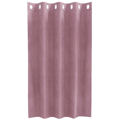 vidaXL Rideaux occultants 2 pcs Rose foncé 140 x 140 cm Velours
