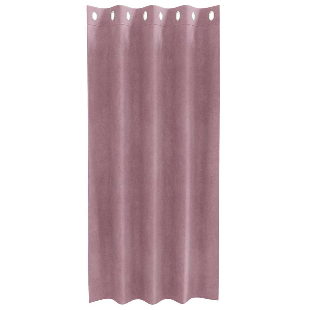Verdunkelungsvorhänge 2 pcs Dunkelrosa 140 x 175 cm Samt