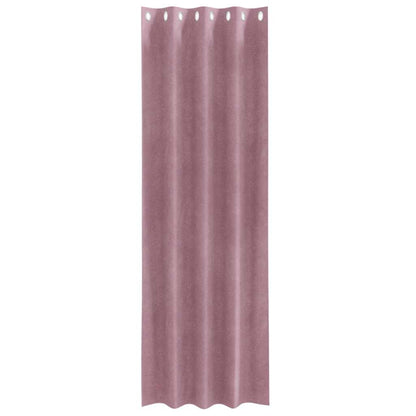vidaXL Rideaux occultants 2 pcs Rose foncé 140 x 245 cm Velours