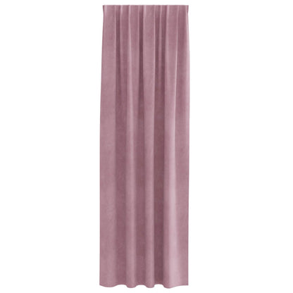 vidaXL Rideaux occultants 2 pcs Rose foncé 140 x 245 cm Velours