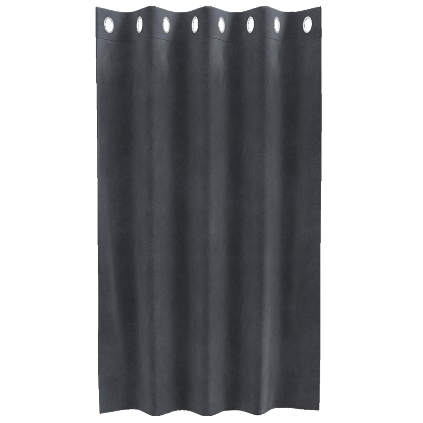 vidaXL Verdunkelungsvorhänge 2 pcs Hellgrau 140 x 140 cm Samt