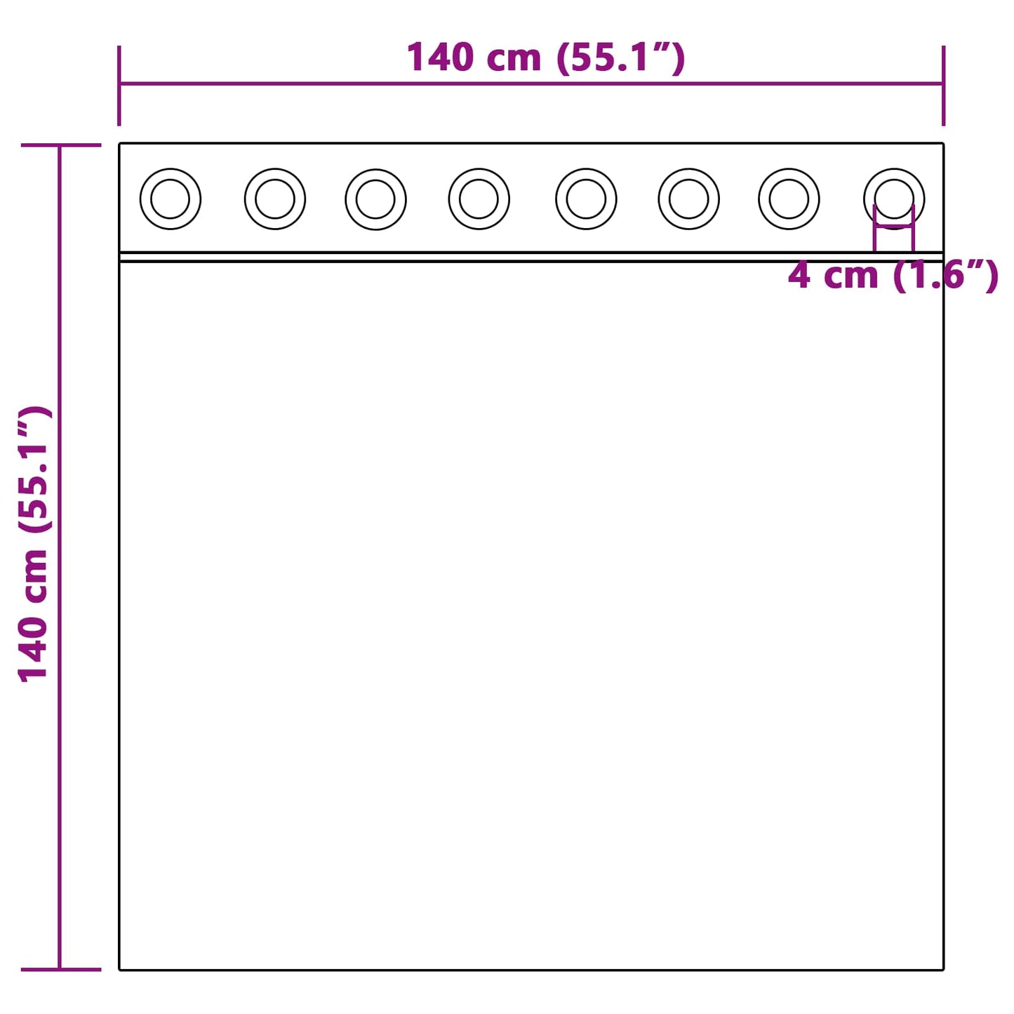 vidaXL Verdunkelungsvorhänge 2 pcs Hellgrau 140 x 140 cm Samt
