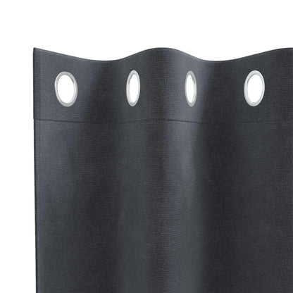 vidaXL Verdunkelungsvorhänge 2 pcs Hellgrau 140 x 225 cm Samt