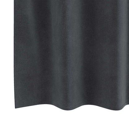 vidaXL Verdunkelungsvorhänge 2 pcs Hellgrau 140 x 225 cm Samt