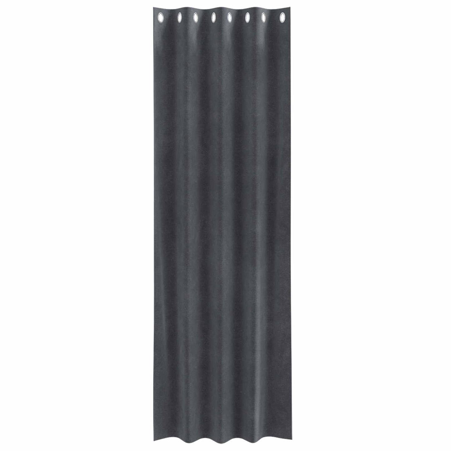 vidaXL Verdunkelungsvorhänge 2 pcs Hellgrau 140 x 225 cm Samt