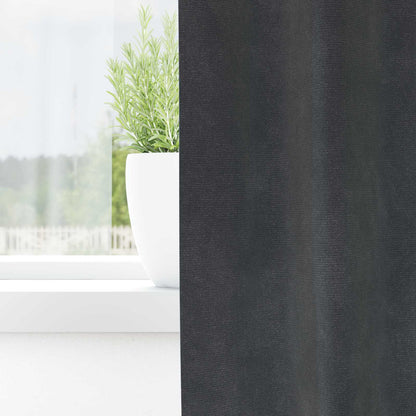 vidaXL Verdunkelungsvorhänge 2 pcs Hellgrau 140 x 260 cm Samt