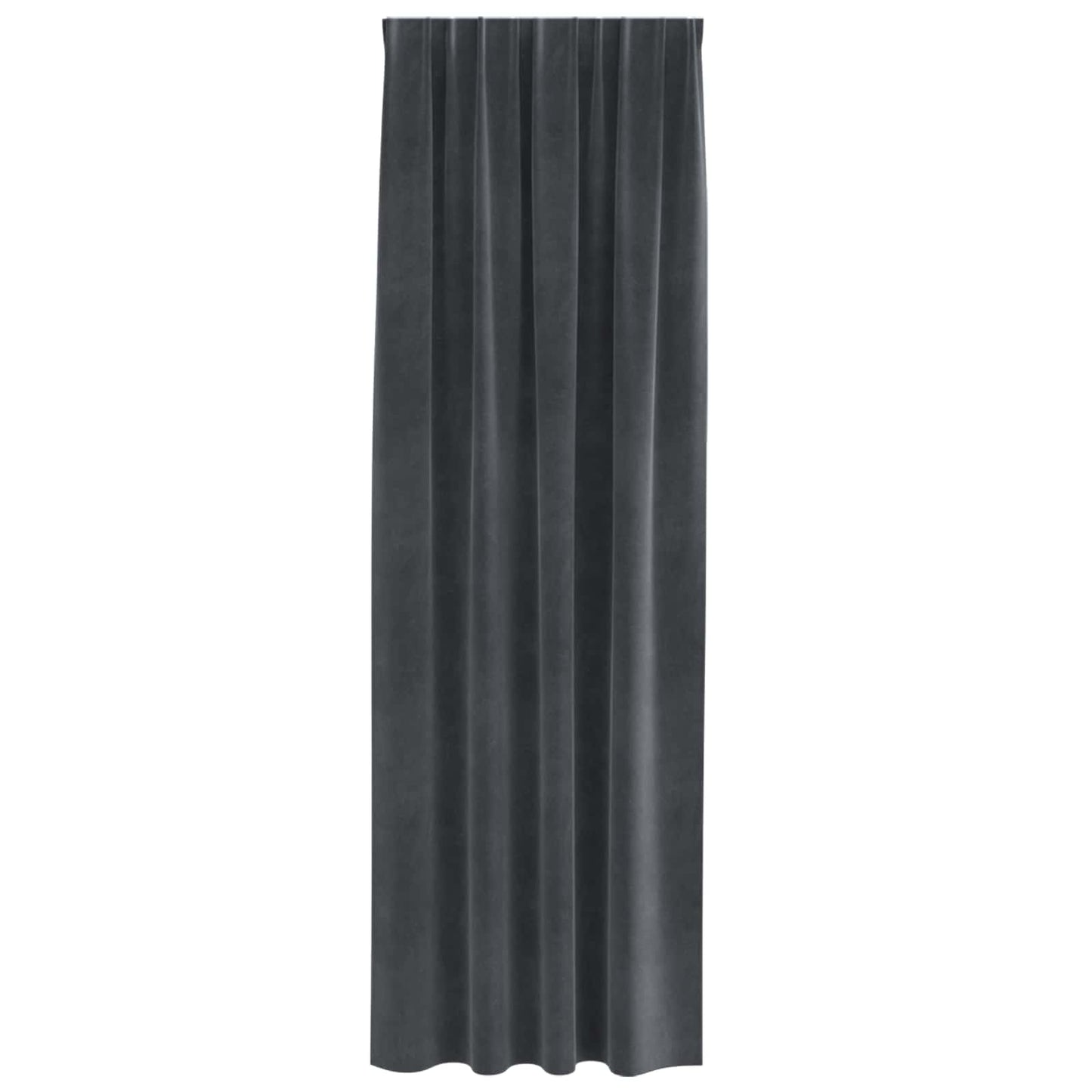 vidaXL Verdunkelungsvorhänge 2 pcs Hellgrau 140 x 260 cm Samt