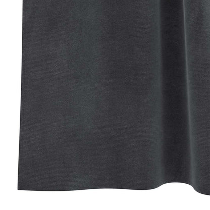 vidaXL Verdunkelungsvorhänge 2 pcs Hellgrau 140 x 225 cm Samt