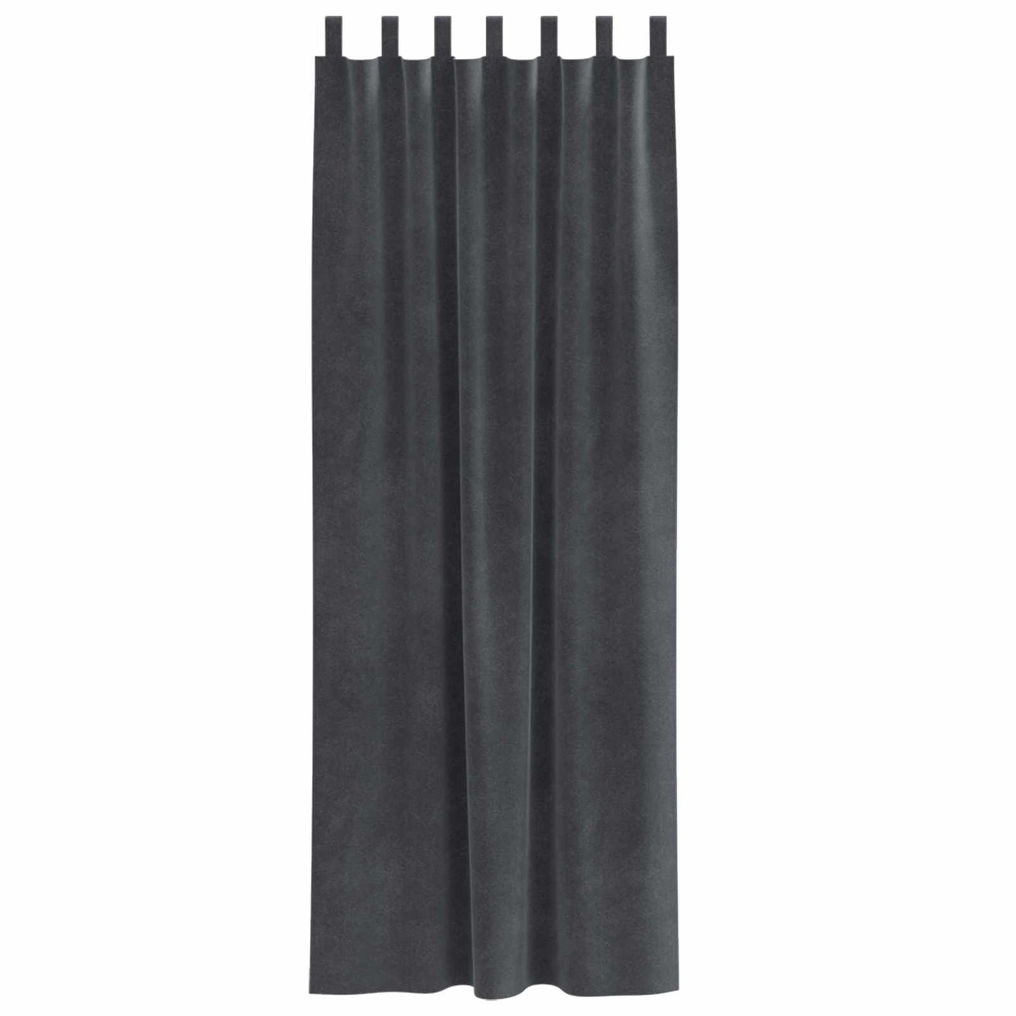 Verdunkelungsvorhänge 2 pcs Hellgrau 140 x 260 cm Samt