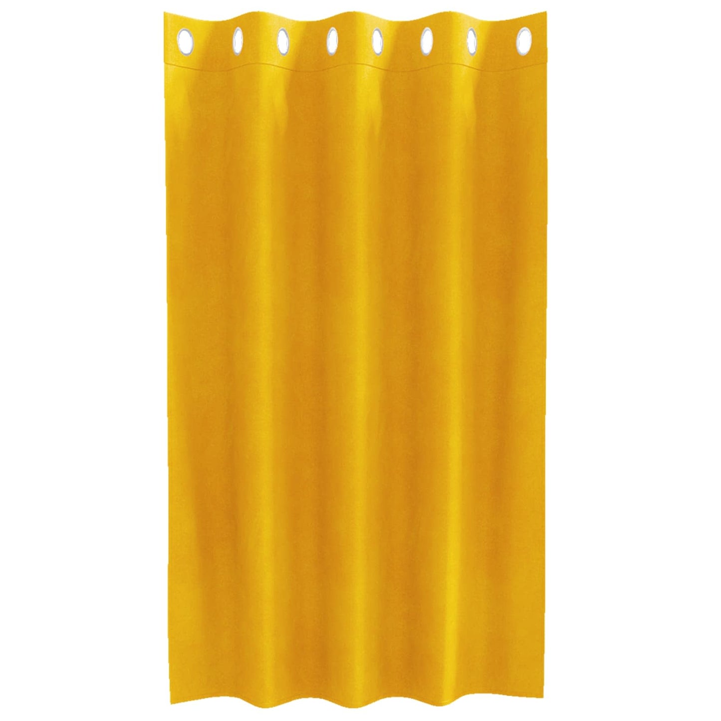 vidaXL Verdunkelungsvorhänge 2 pcs Senfgelb 140 x 140 cm Samt