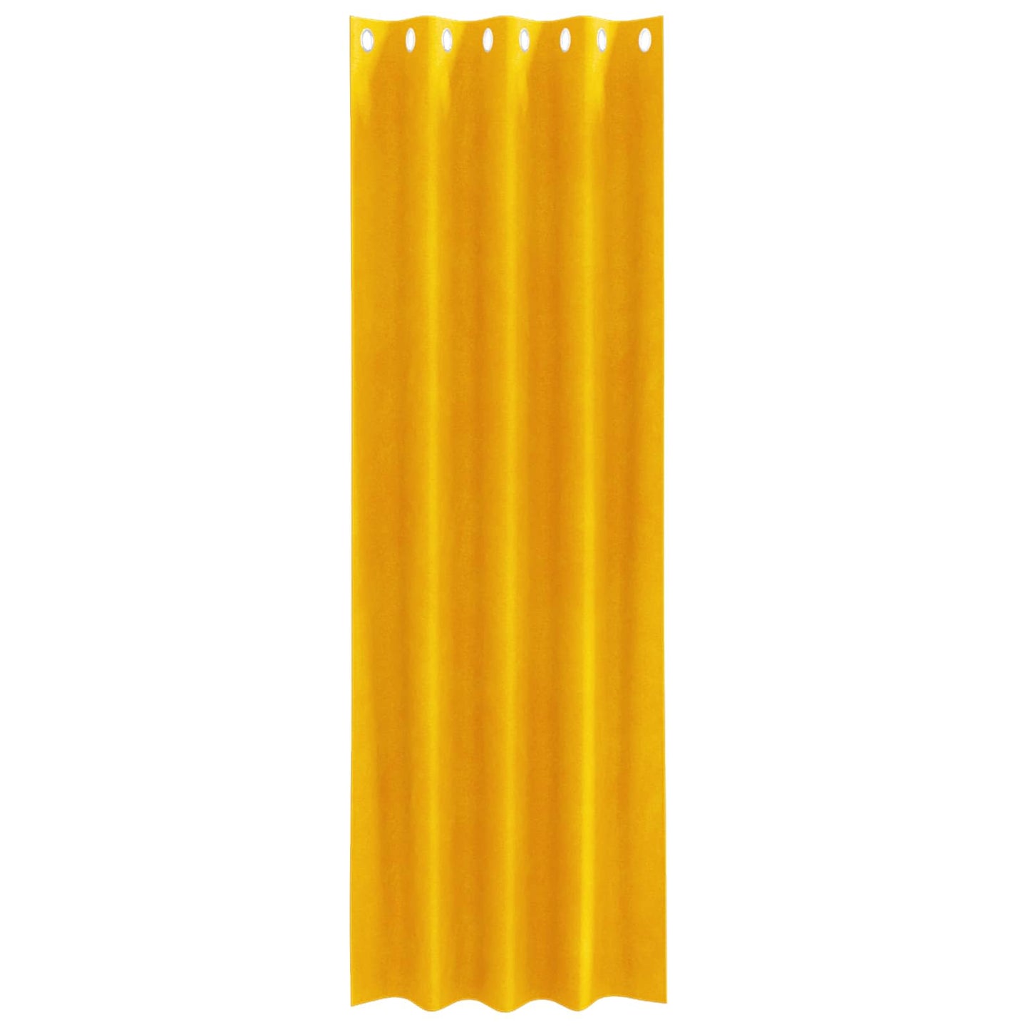 Verdunkelungsvorhänge 2 pcs Senfgelb 140 x 245 cm Samt