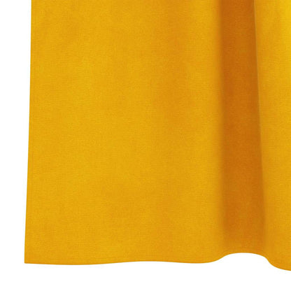 vidaXL Rideaux occultants 2 pcs Jaune Moutarde 140 x 260 cm Velours
