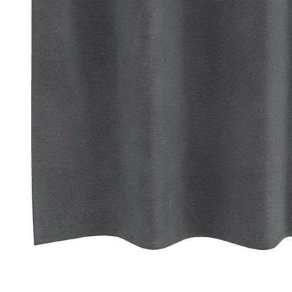 vidaXL Verdunkelungsvorhänge 2 pcs Hellgrau 140 x 140 cm Samt