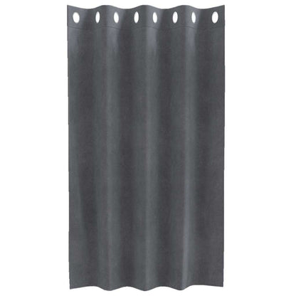 vidaXL Verdunkelungsvorhänge 2 pcs Hellgrau 140 x 140 cm Samt