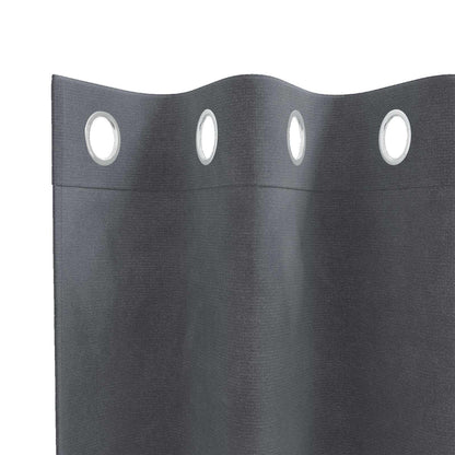 vidaXL Verdunkelungsvorhänge 2 pcs Hellgrau 140 x 260 cm Samt