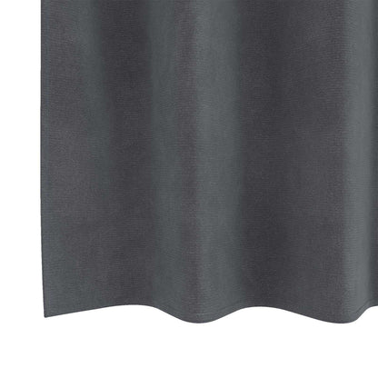 vidaXL Verdunkelungsvorhänge 2 pcs Hellgrau 140 x 260 cm Samt