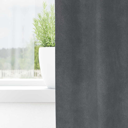 vidaXL Verdunkelungsvorhänge 2 pcs Hellgrau 140 x 260 cm Samt