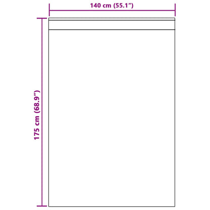 Verdunkelungsvorhänge 2 pcs Hellgrau 140 x 175 cm Samt