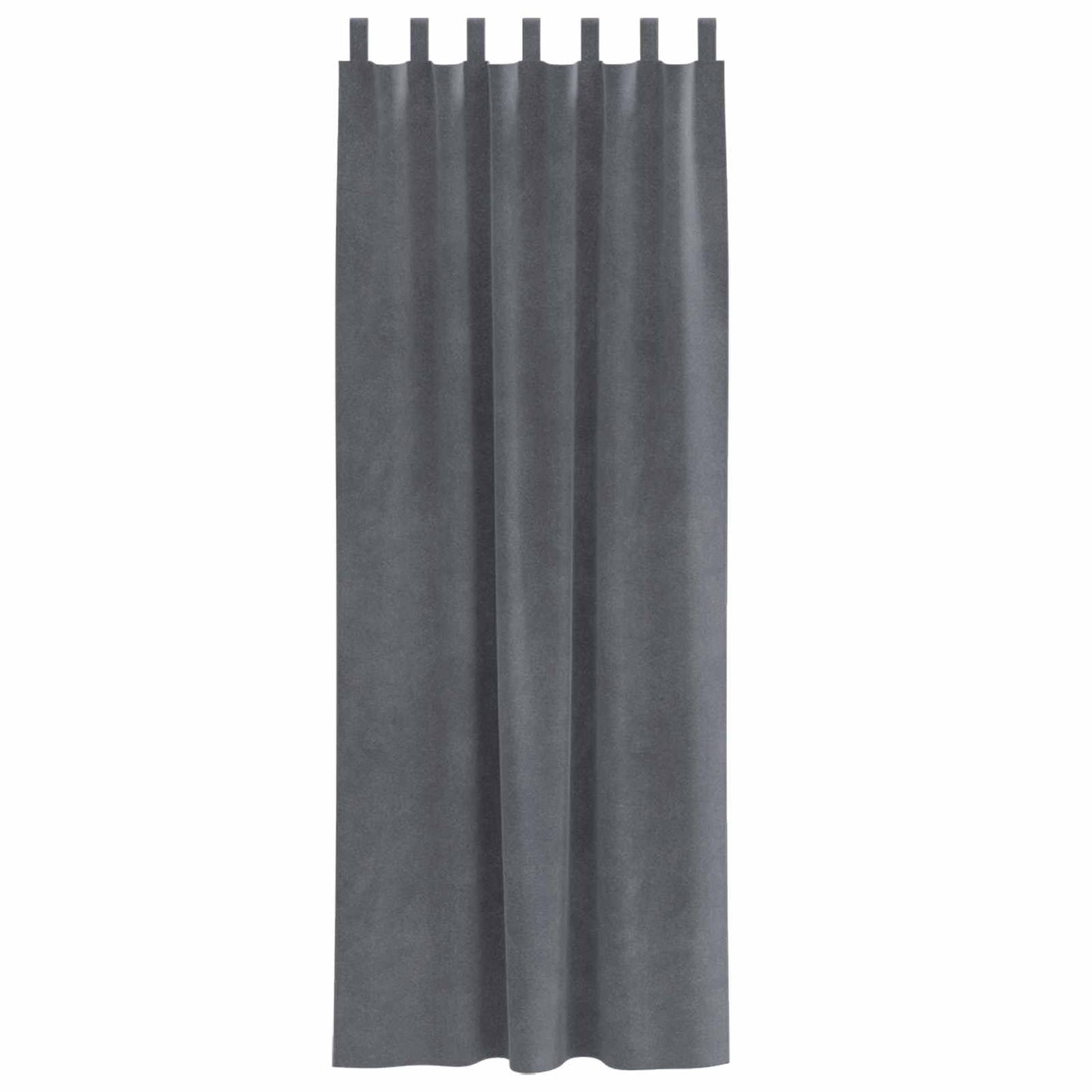 Verdunkelungsvorhänge 2 pcs Hellgrau 140 x 225 cm Samt