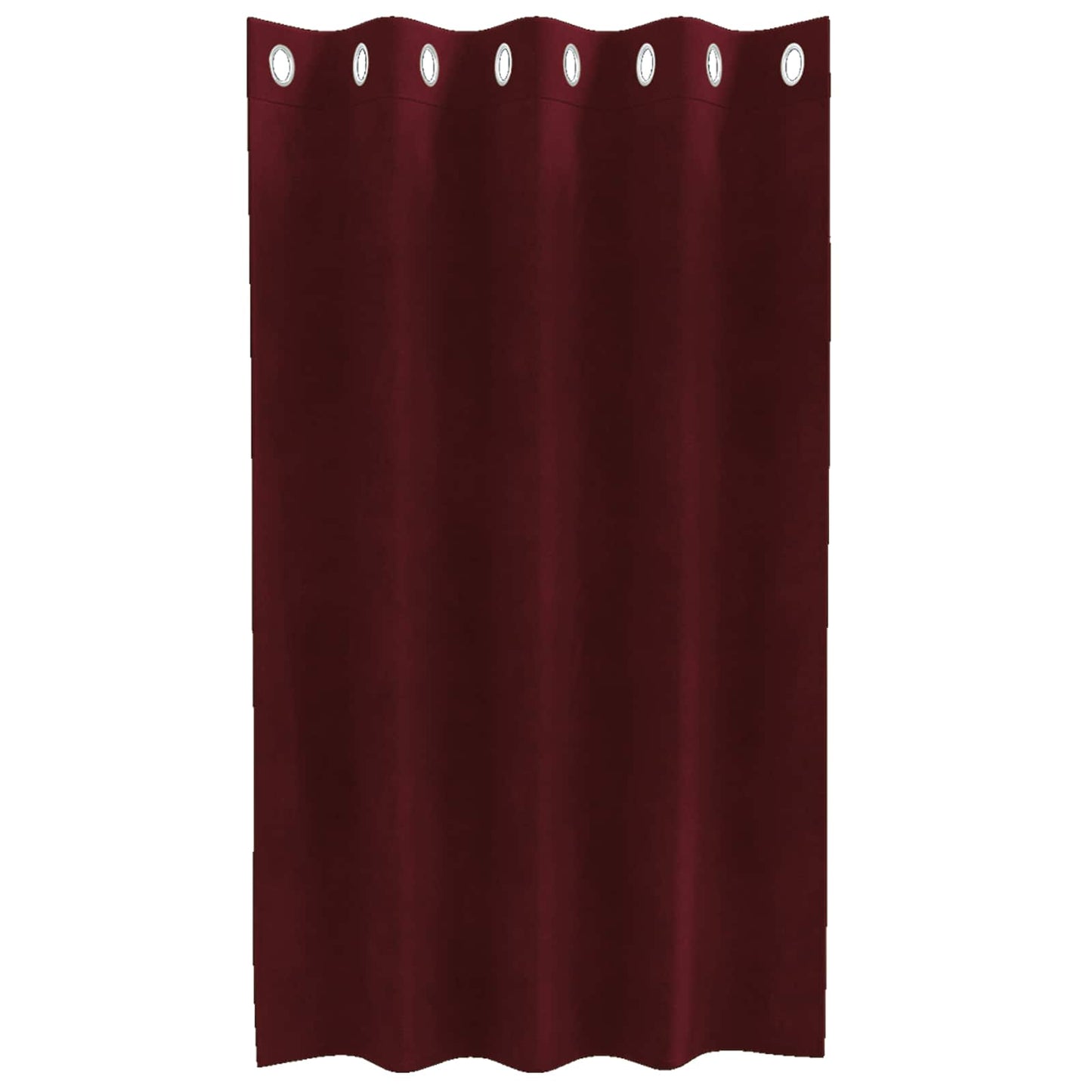 vidaXL Verdunkelungsvorhänge 2 pcs Weinrot 140 x 140 cm Samt