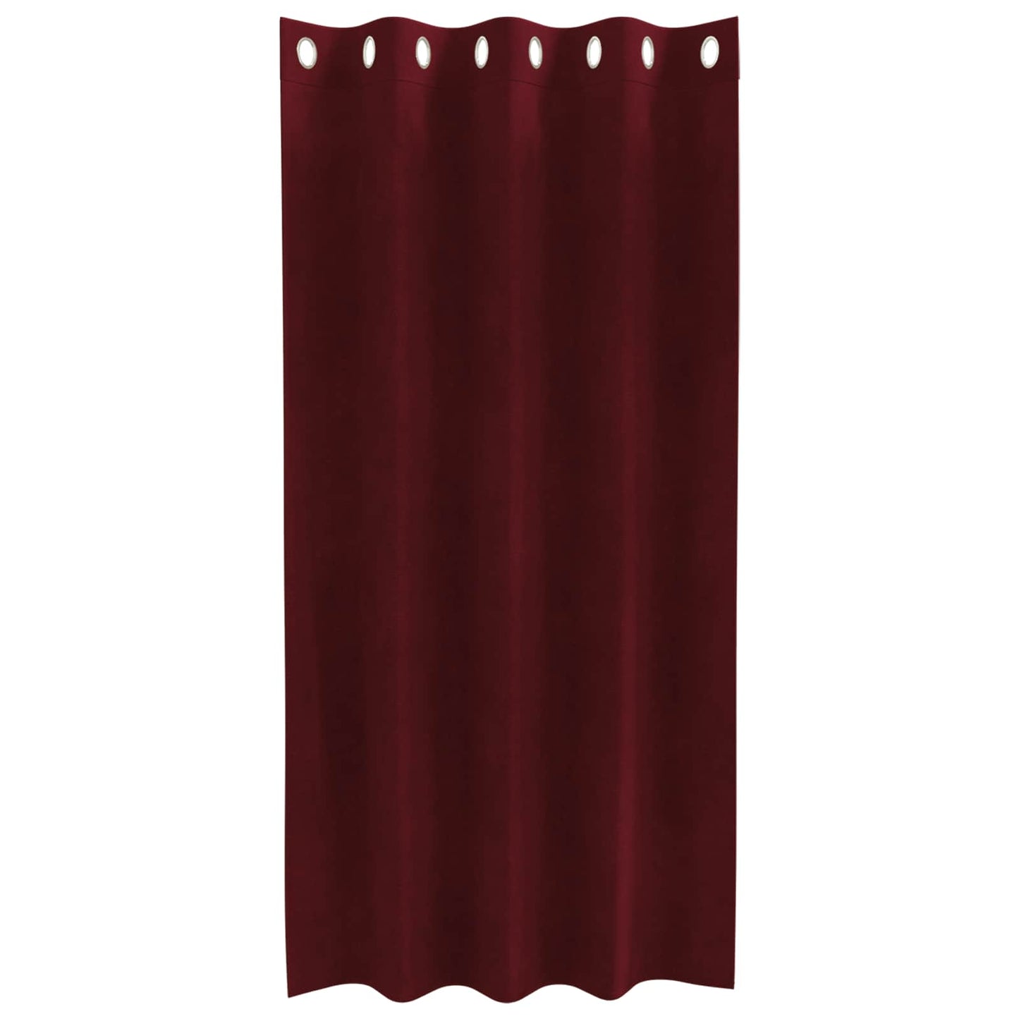 vidaXL Verdunkelungsvorhänge 2 pcs Weinrot 140 x 175 cm Samt