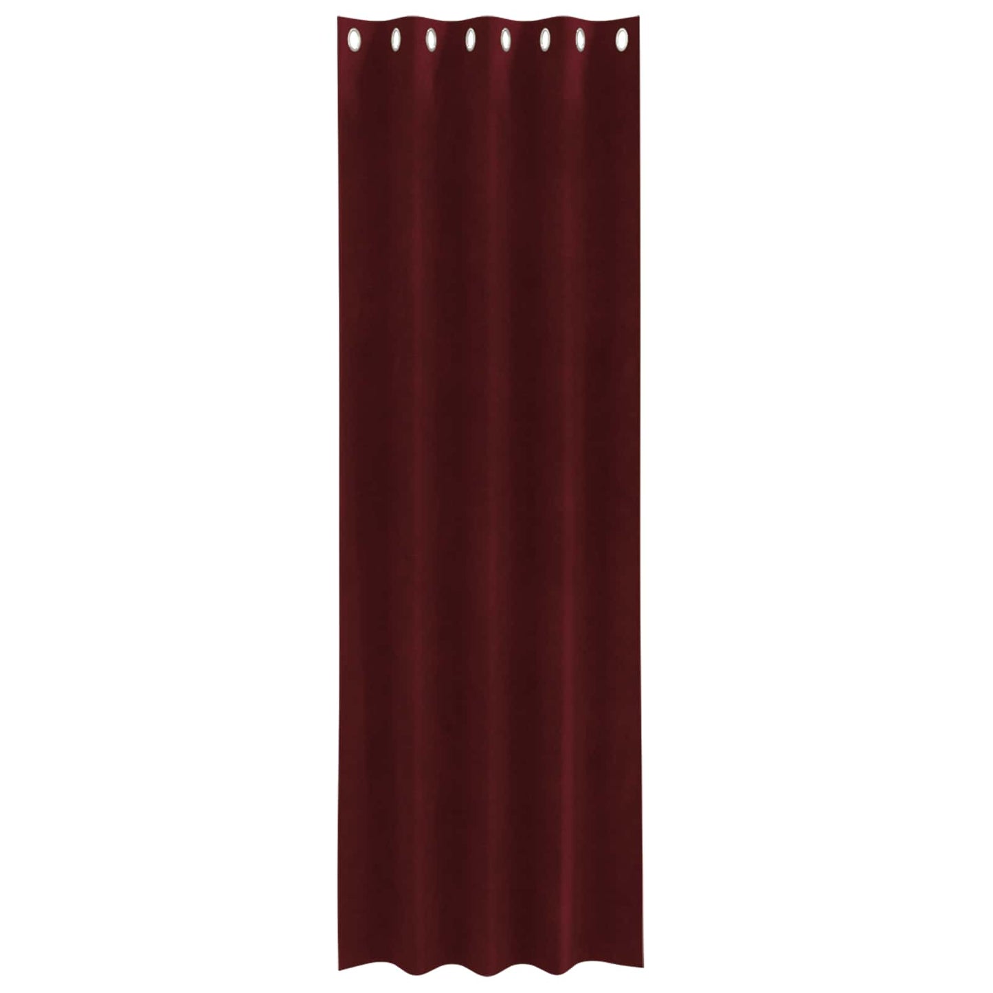 vidaXL Verdunkelungsvorhänge 2 pcs Weinrot 140 x 245 cm Samt