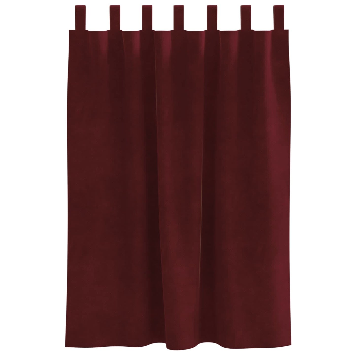 vidaXL Verdunkelungsvorhänge 2 pcs Weinrot 140 x 140 cm Samt