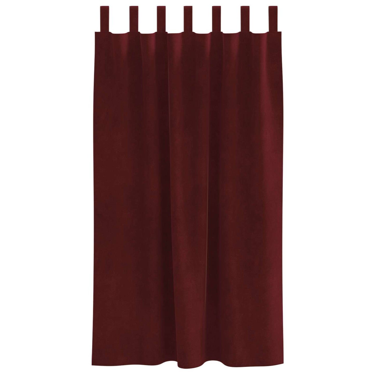 vidaXL Verdunkelungsvorhänge 2 pcs Weinrot 140 x 175 cm Samt