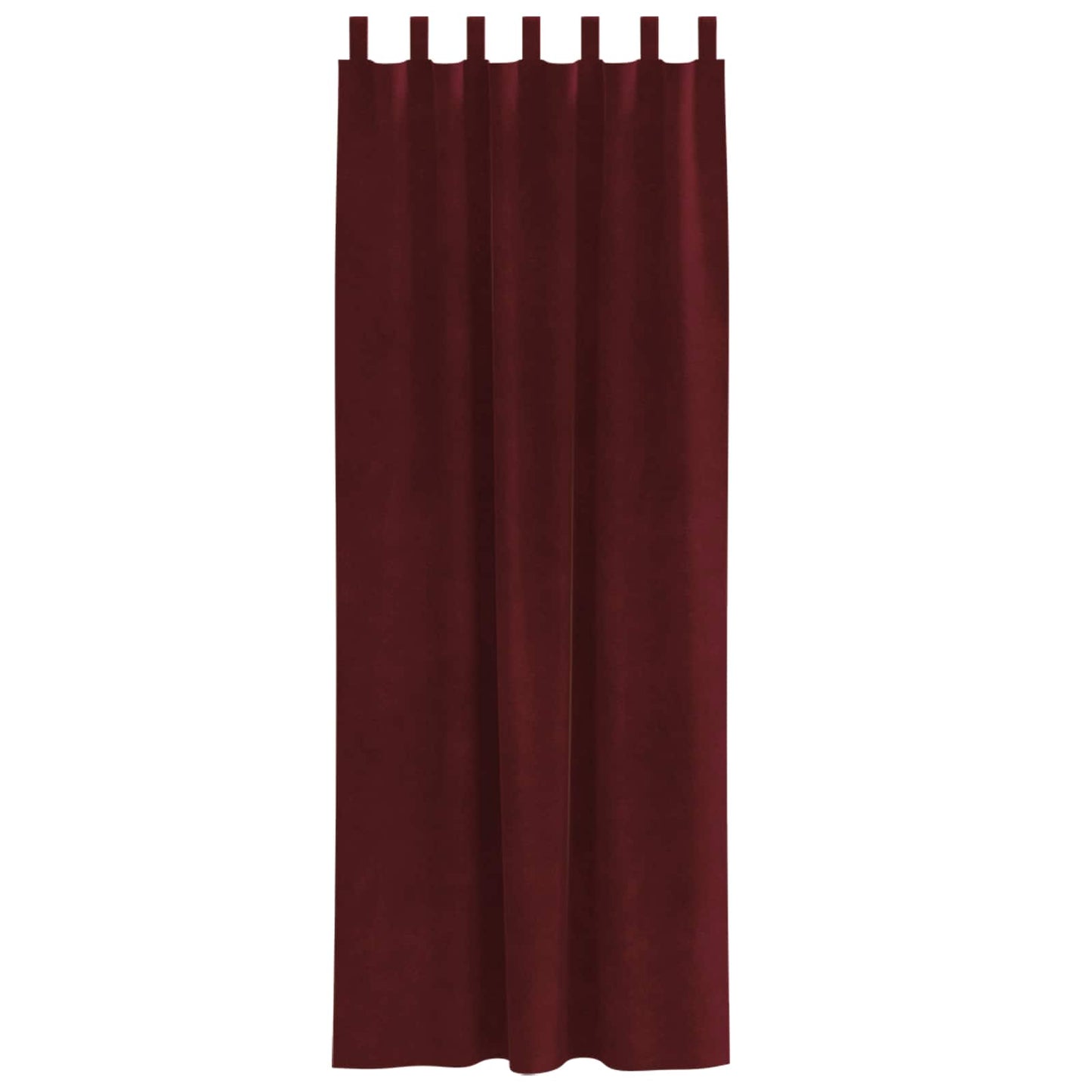 vidaXL Verdunkelungsvorhänge 2 pcs Weinrot 140 x 225 cm Samt