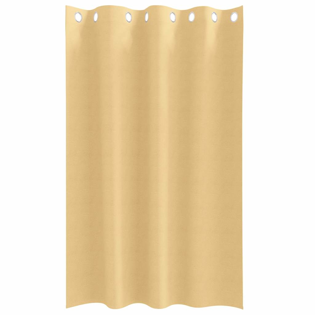 Verdunkelungs-Vorhänge mit Ringen 2 pcs Beige 175 x 140 cm