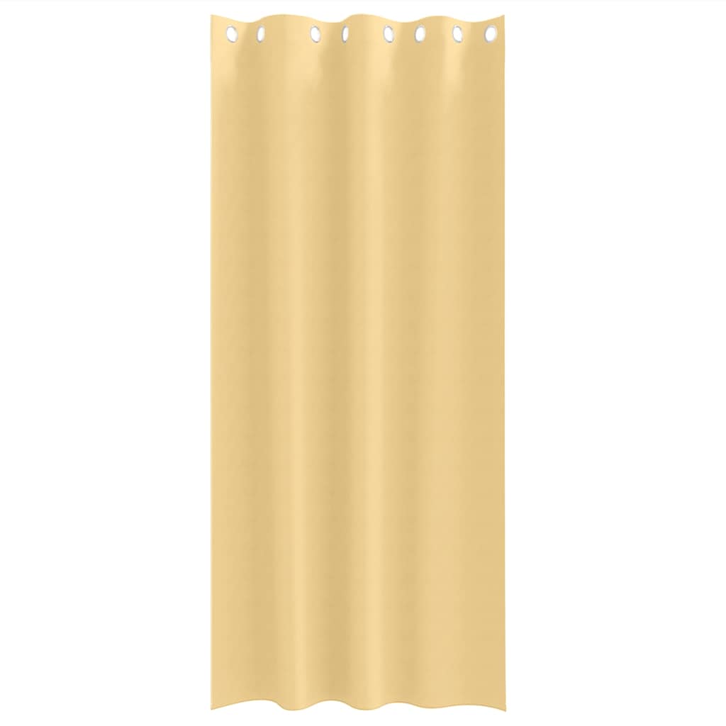 vidaXL Verdunkelungs-Vorhänge mit Ringen 2 pcs Beige 225 x 140 cm