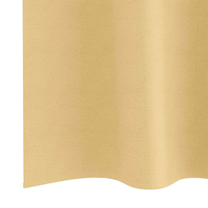 vidaXL Verdunkelungs-Vorhänge mit Ringen 2 pcs Beige 245 x 140 cm
