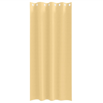 vidaXL Verdunkelungs-Vorhänge mit Ringen 2 pcs Beige 260 x 140 cm
