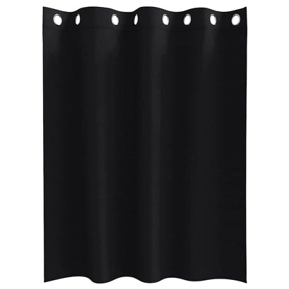 vidaXL Verdunkelungs-Vorhänge mit Ringen 2 pcs Schwarz 140 x 140 cm